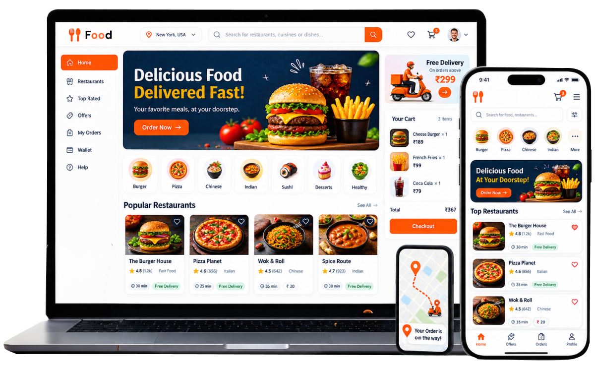 E-commerce Solutions Mockup